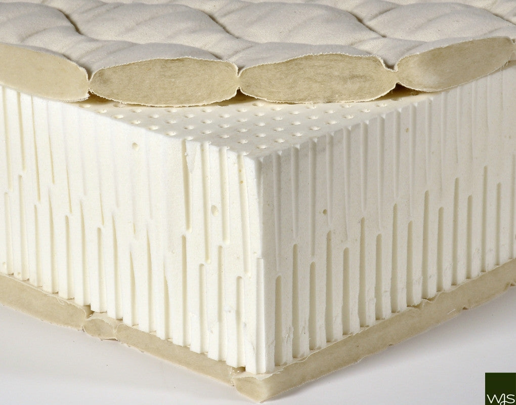 Inside of natural latex mattress